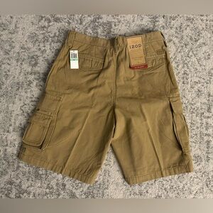Izod Cargo Shorts Size 34 NWT Cotton
